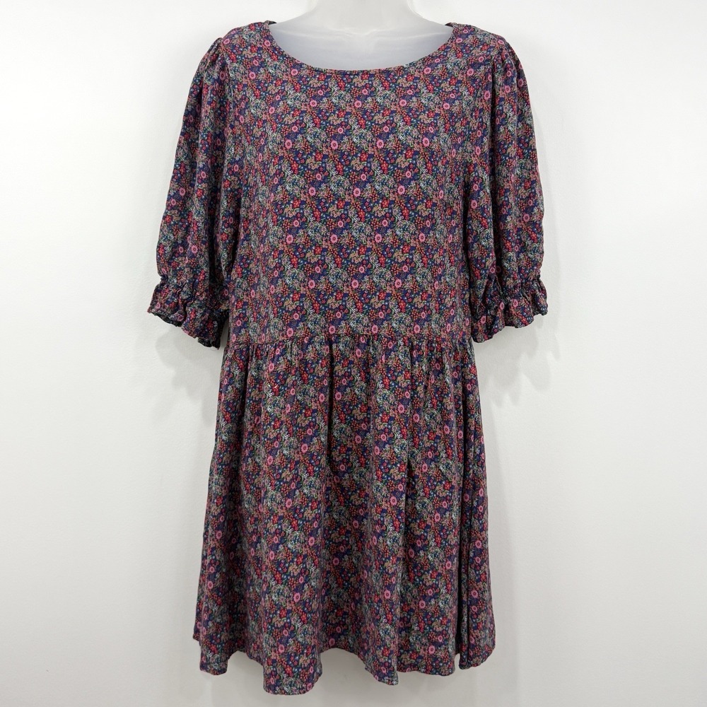 Natural Life Dress XS/S Ditsy Floral Blaire Cottagecore Boho Peasant Prairie